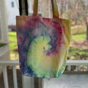 Beautiful tie dye canvas bags!  Unique & strong Hand Crafted